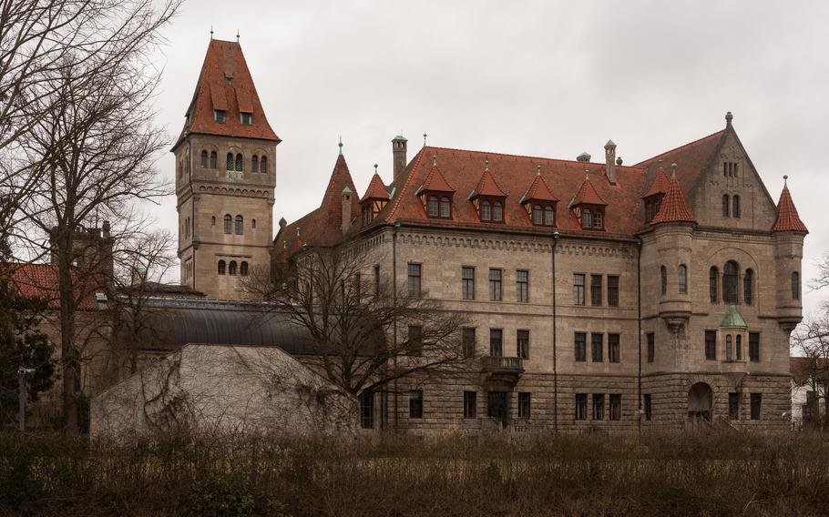 The International Military Tribunal press camp was at Stein Castle in suburban Nuremberg, Germany. The castle is the ancestral home of the Faber-Castell family, of pencil-making fame.