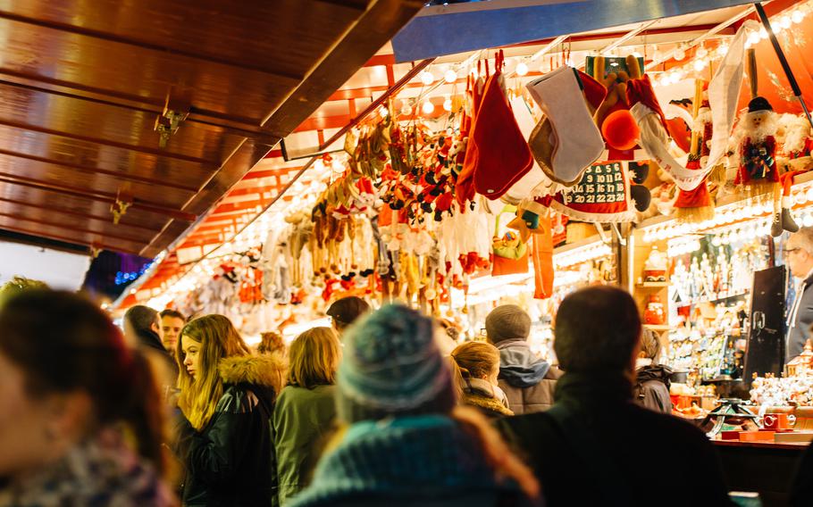 The Christmas market in Strasbourg, France, is among many across the Continent kicking into high gear this month.