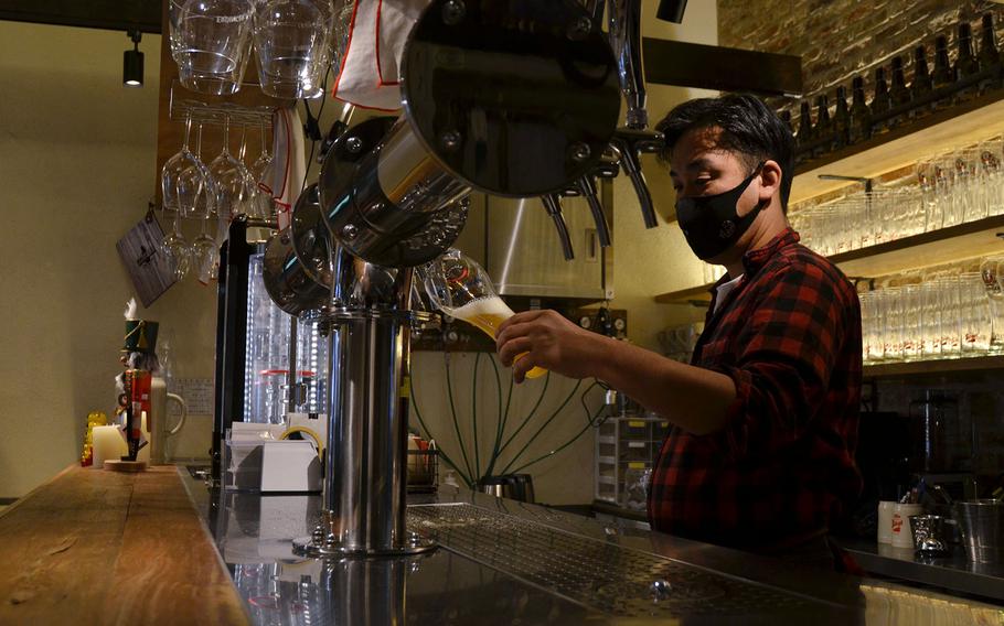 Maverick’s Beer Station, part of a village north of Tokyo called Johnson Town, is known for its German and Austrian imported beers.