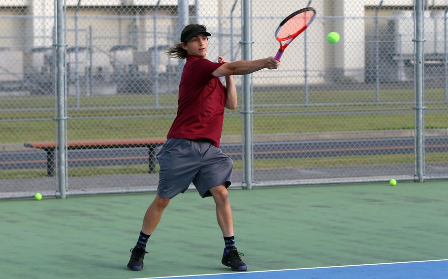 Matthew C. Perry's Layne Mayer is one half of the defending All-Japan Pacific East mixed-doubles tournament champion team, and will try to take it one step further at the Far East tournament.
