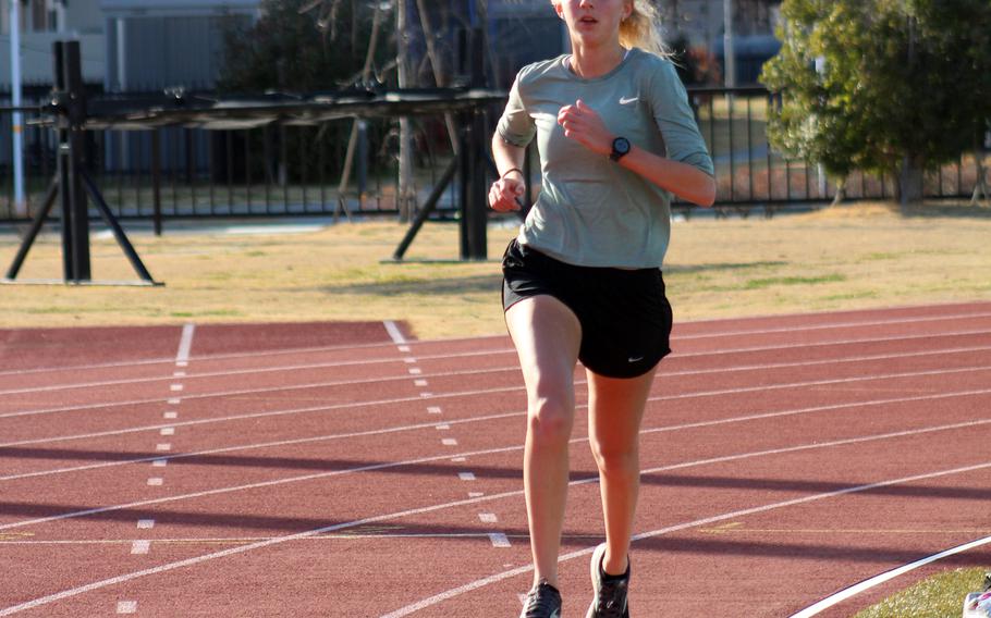 Junior Jane Williams, the reigning Far East Division II virtual cross country champion, will headline Matthew C. Perry’s track distance corps.