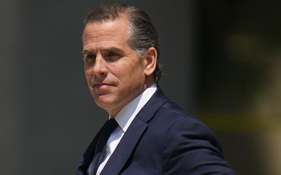 President Joe Biden’s son Hunter Biden after a court appearance, July 26, 2023, in Wilmington, Del. 