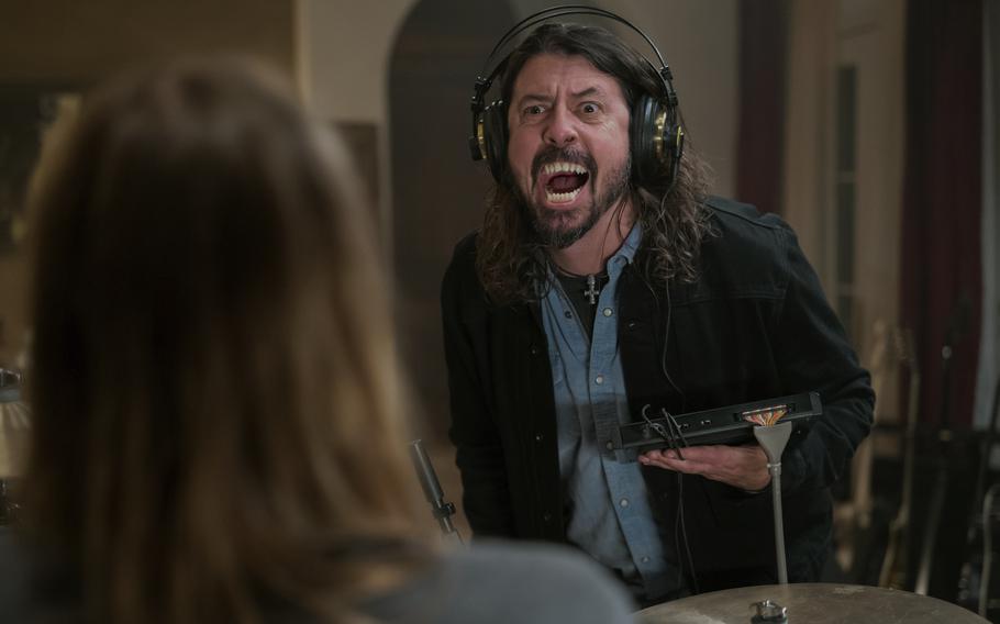 This image released by Open Road Films shows Dave Grohl in “Studio 666.”