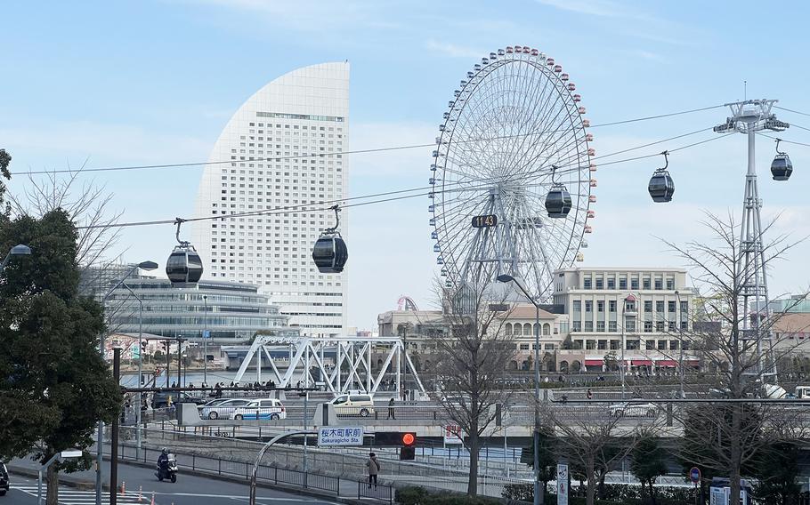 The 2,000-foot Yokohama Air Cabin journey takes only five minutes and reaches a height of 130 feet. 