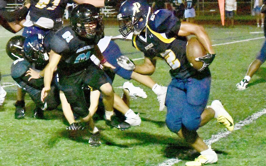 Deshawn Baird ran for two touchdowns to power Guam High's offense.