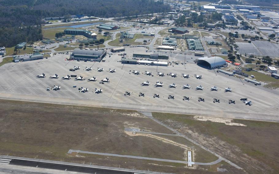 U.S. Rep. Buddy Carter said Monday, June 20, 2022, the decision by the House Appropriations Defense Subcommittee is a big step toward keeping open the Combat Readiness Training Center in Savannah, Ga. Run by the Air National Guard, the center conducts air-to-air combat training missions for reservist and active-duty fighter pilots.