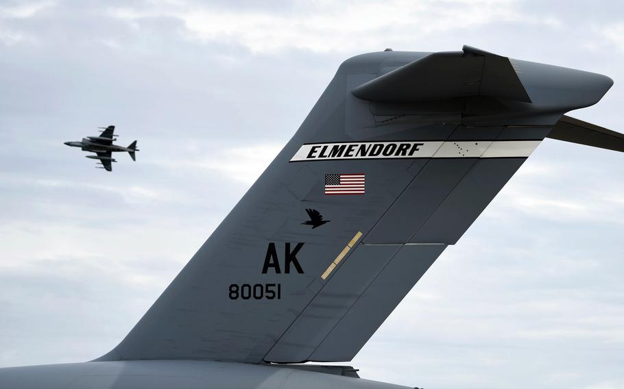 Joint Base Elmendorf-Richardson near Achorage is home to Alaskan Command, U.S. Army Alaska, 11th Air Force, the Alaska National Guard and other commands. 