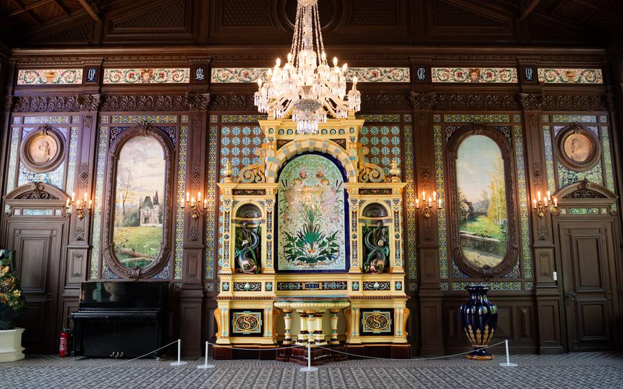 The interior of the Faience Museum in Sarreguemines, France.