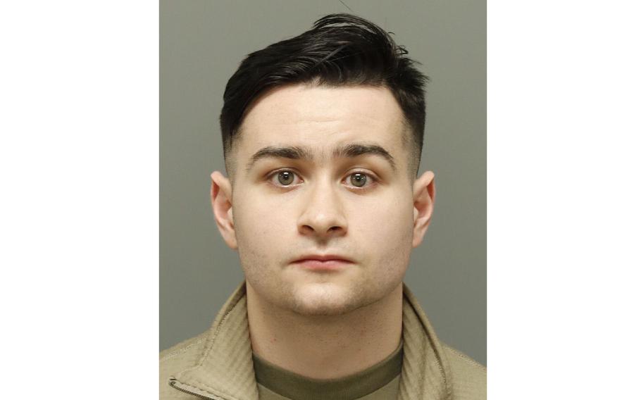North Carolina National Guard Sgt. Rhett Michael Barlow has been charged with a single count of solicitation to commit first-degree murder, according to authorities. Barlow is accused of attempting to arrange the death of the man who killed his mother seven years ago in a traffic crash.  