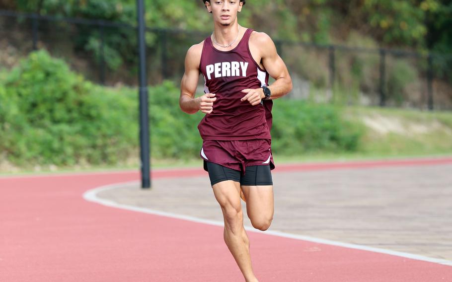 Matthew C. Perry senior Tyler Gaines is hoping to overcome the likes of St. Mary's William Beardsley and ASIJ's Kai Liljequist and Sam Barbir to win some Far East distance events.