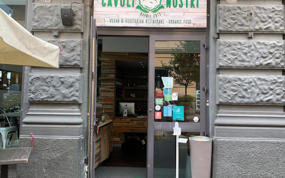 Cavoli Nostri in Naples' Santa Lucia neighborhood offers upscale vegetarian and vegan cuisine. 