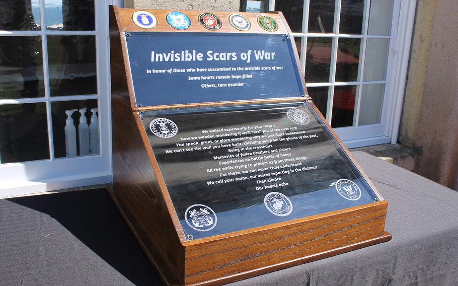 The new Invisible Scars of War memorial honors Armed Forces members who died by suicide either during or after their time of service.