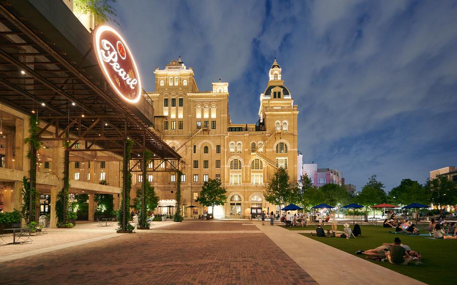 The Pearl District — once home to Pearl Brewery — is now a popular entertainment and dining district. 