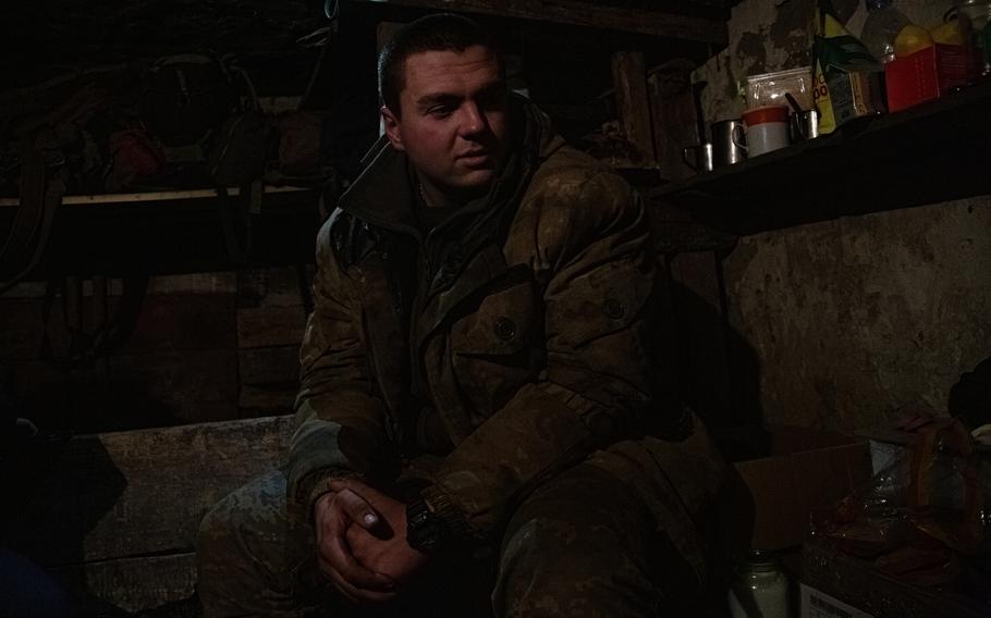Oleh, seen in the Donetsk region in December, said of the counteroffensive: “We broke through the front line, and the enemy started panicking.”