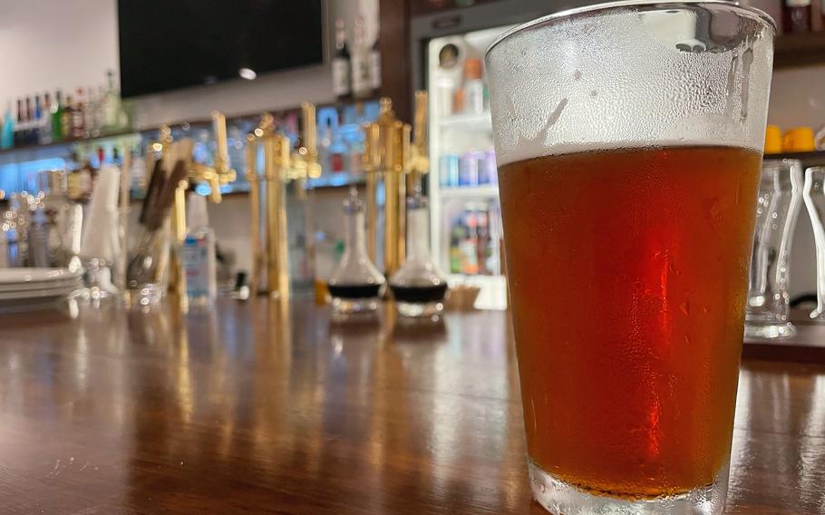 Kemby’s Diner near Marine Corps Air Station Iwakuni, Japan, has six kinds of beer on tap: three Indian pale ales and stouts, porters and an ale, all at about $7.25 for a small glass or about $9 for a pint. 