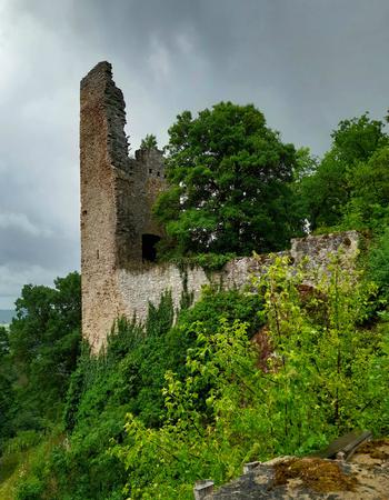 The ruins of the Altenbaumburg Castle house a restaurant that is open from March through October.