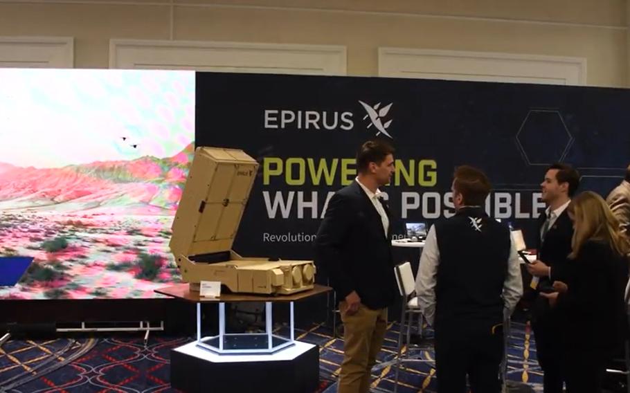 Epirus was at the 2022 Sea, Air and Space symposium to display their products.