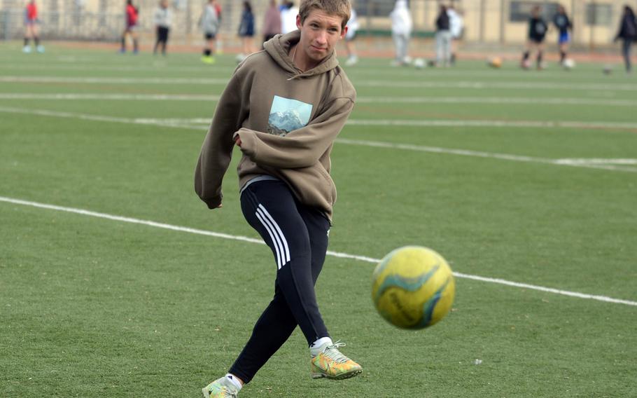 Dean Lentz is one of a handful of returners to a Daegu boys soccer team that's junior heavy.