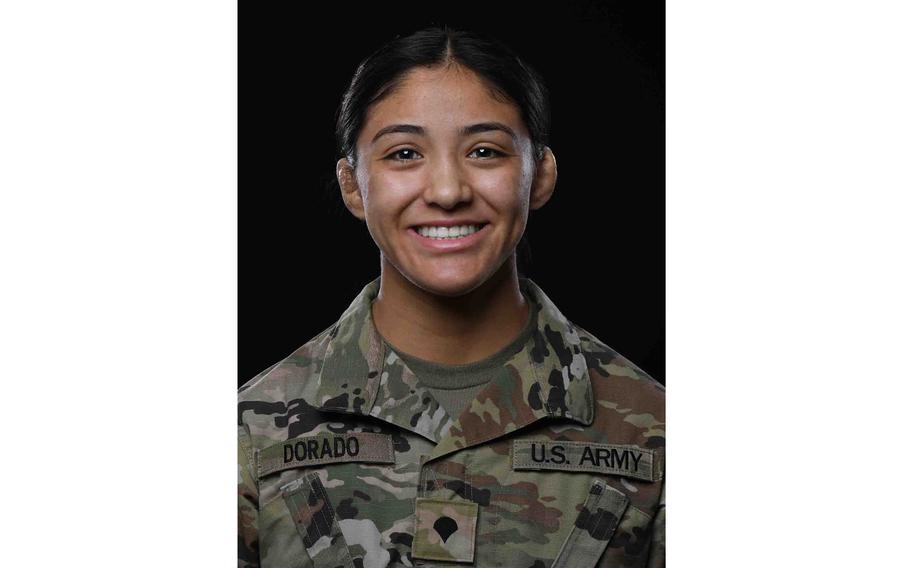 Spc. Estrella “Star” Dorado Marin was a member of the Army’s World Class Athlete Program who competed in freestyle wrestling and dreamed of making the Olympic team. Dorado Marin, 21, died Jan. 3, 2024, in Thornton, Colo., following complications from emergency surgery. 