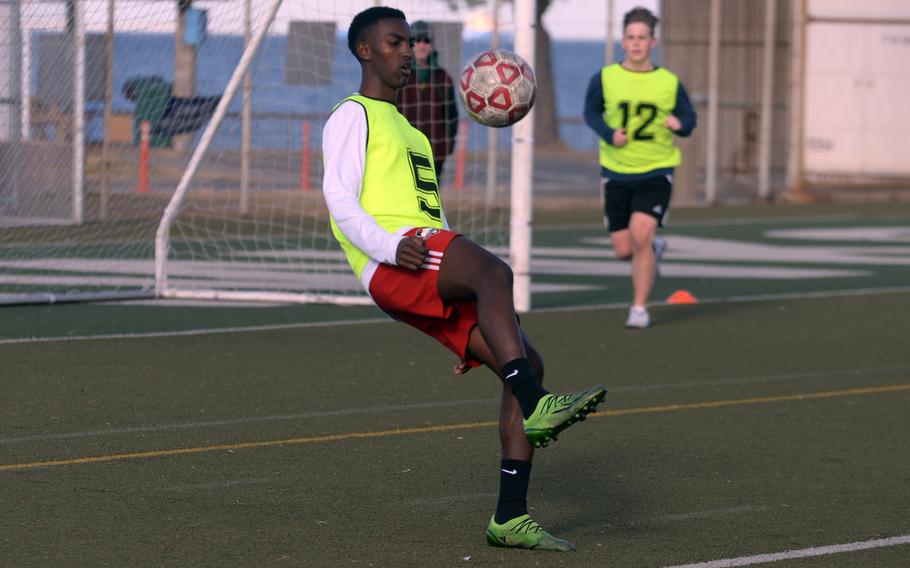 Senior Elias Alvord is a welcome addition to a Nile C. Kinnick boys soccer team which lost four players responsible for 88 goals and 50 assists last season.