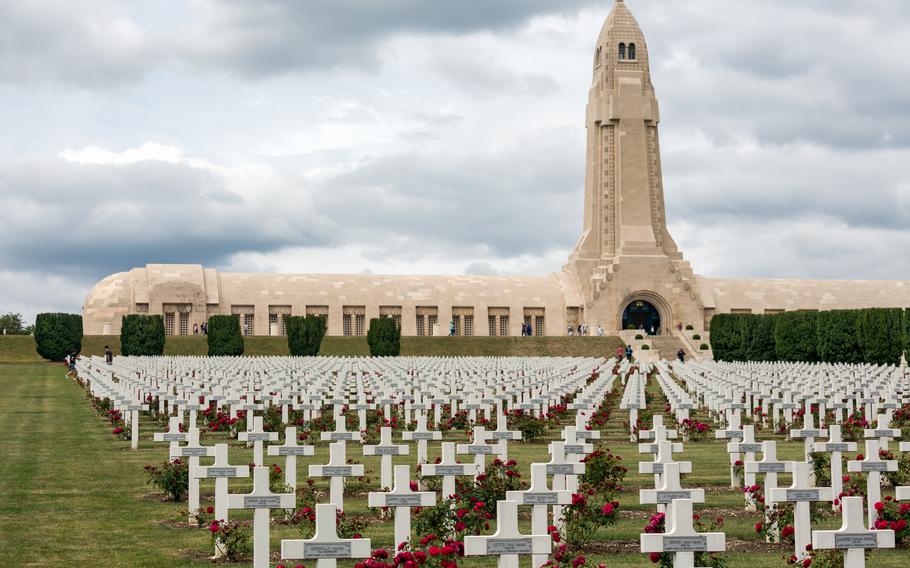 Wiesbaden Outdoor Recreation plans a trip to Verdun, France, on May 27. Pictured: Douaumont ossuary and cemetery for WWI soldiers who died at the Battle of Verdun. 