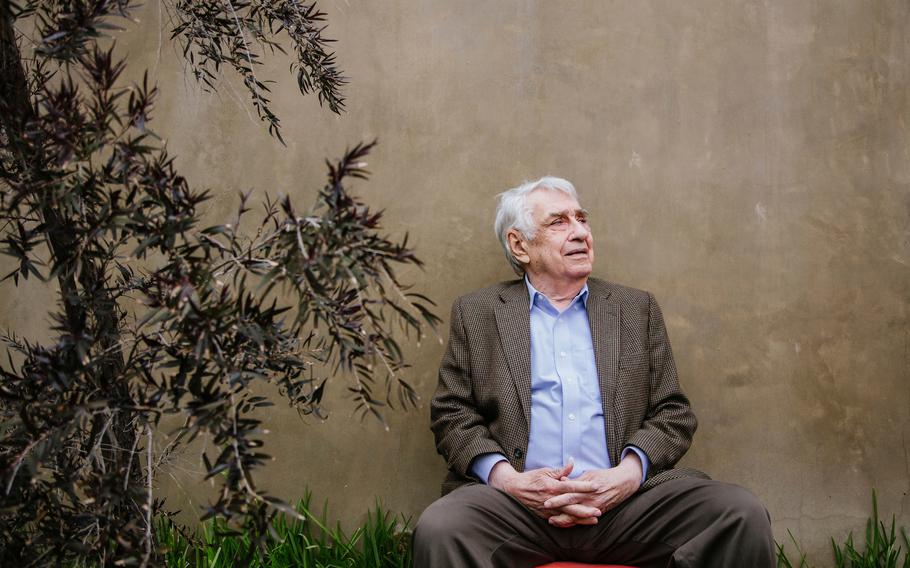Philip Baker Hall at his home in Glendale, Calif. in 2017.