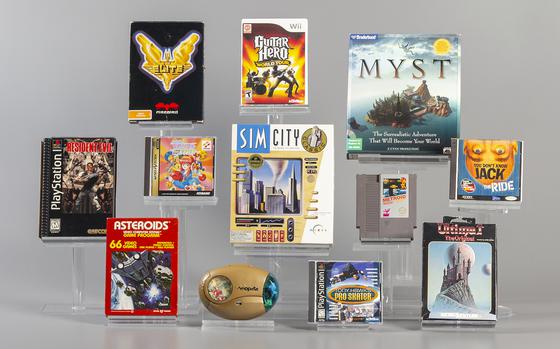 The 12 finalists being considered for induction into the World Video Game Hall of Fame in Rochester, N.Y.: Asteroids, Elite, Guitar Hero, Metroid, Myst, Neopets, Resident Evil, SimCity, Tokimeki Memorial, Tony Hawk’s Pro Skater, Ultima and You Don’t Know Jack. Three or four of the finalists will be inducted in May following voting by a panel of judges and the public. 