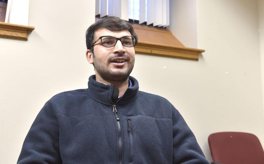 Muhammad Fahim Salimi recently arrived in the Springfield, Mass., area after leaving Afghanistan. He is one of 68 Afghan evacuees resettled here by Catholic Charities of the Roman Catholic Diocese of Springfield. 