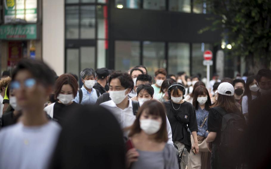 Japan’s capital city reported another 2,884 people had tested positive for the coronavirus, Monday, Aug. 9, 2021. 