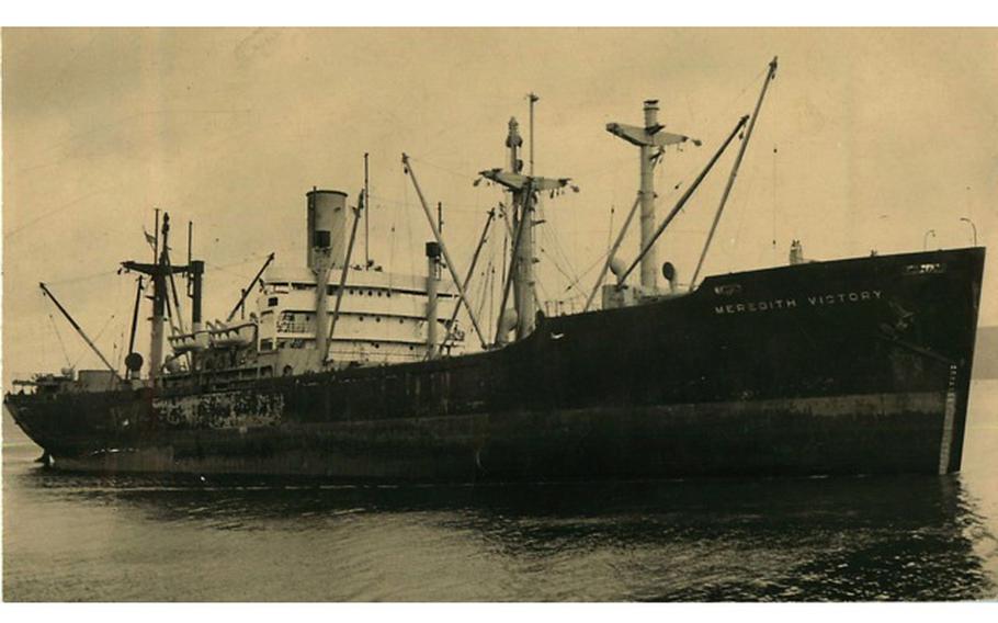 The SS Meredith Victory, was an unarmed freighter with five cargo holds, each comprising three decks.