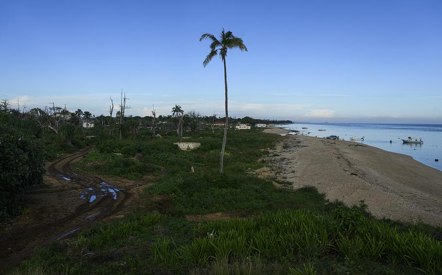 Most of the homes and buildings in Nomuka township that were close to the waterfront were destroyed by the tsunami. 