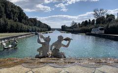 The Fountain of Ceres is among many water features in the Royal Park at the Royal Palace of Caserta near Naples, Italy, March 9, 2022. 