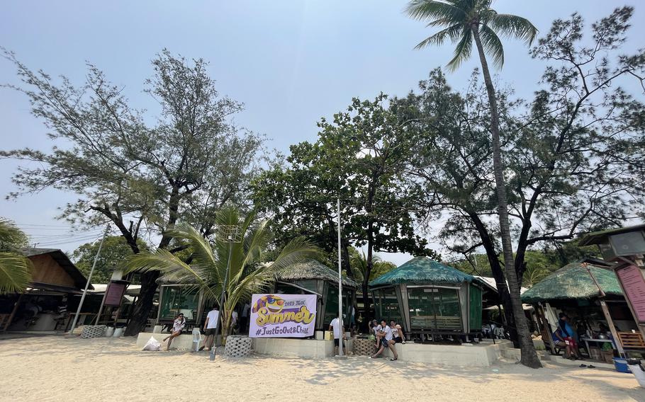 All Hands Beach, once a swimming area only for military members stationed at Naval Air Station Cubi Point, Philippines, is situated between Subic Bay International Airport and Subic Container Terminal.