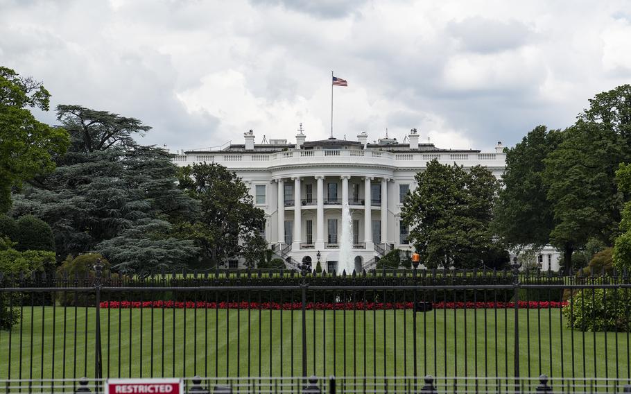 The White House as seen from the south lawn on May 24, 2018