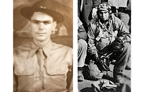Tyler and Yeary in uniform during World War II.