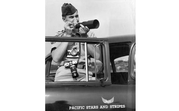 Hed: Alllll the cameras, 1958

Tokyo, Japan,  August 1958: S&S photographer A/1C H. K. Barnett used three different lenses and two types of cameras to capture a variety of images to illustrate the dangerous streets of Tokyo - streets that according to the accompanying article about the many traffic accidents and deaths on the streets of the Japanese capital. 

The caption with the photo provided all the information any 'gear nerd' would want: "On an Asahi Pentax, he mounted a 250mm telephoto lens. Thise was used for the traffic shot on 10th Street in Tokyo near the Shimbashi Station. A long lens in this case gives an unusual view of the traffic without actually distorting it. The other two cameras were Cannons, one with a 105mm lens and the other with a normal 50mm lens. The latter was primarily used to shoot through the windshield of a staff car." 

Check out Stars and Stripes Pacific's special 80th anniversary section here.
https://80.stripes.com/80th-home

META TAGS: SSP 80th anniversary; Stars and Stripes history; Stars and Stripes personnel; 