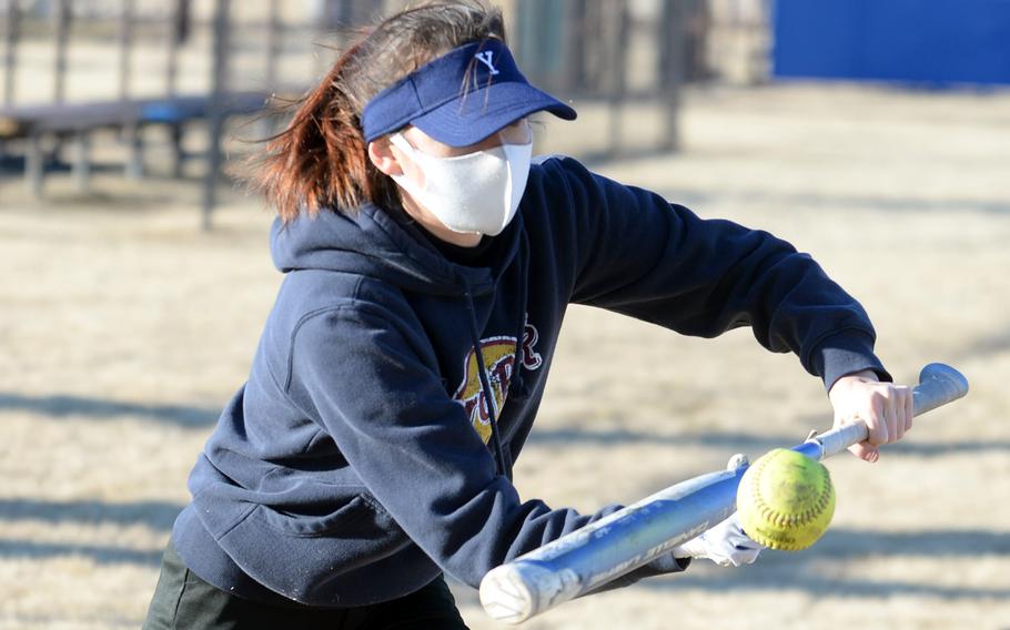 Senior shortstop Elena Haas batted .886 and had a 2.168 OPS for the unbeaten Yokota softball team last spring.