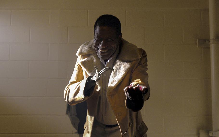 This image released by Universal Pictures shows Michael Hargrove as Sherman Fields in a scene from "Candyman," directed by Nia DaCosta. 