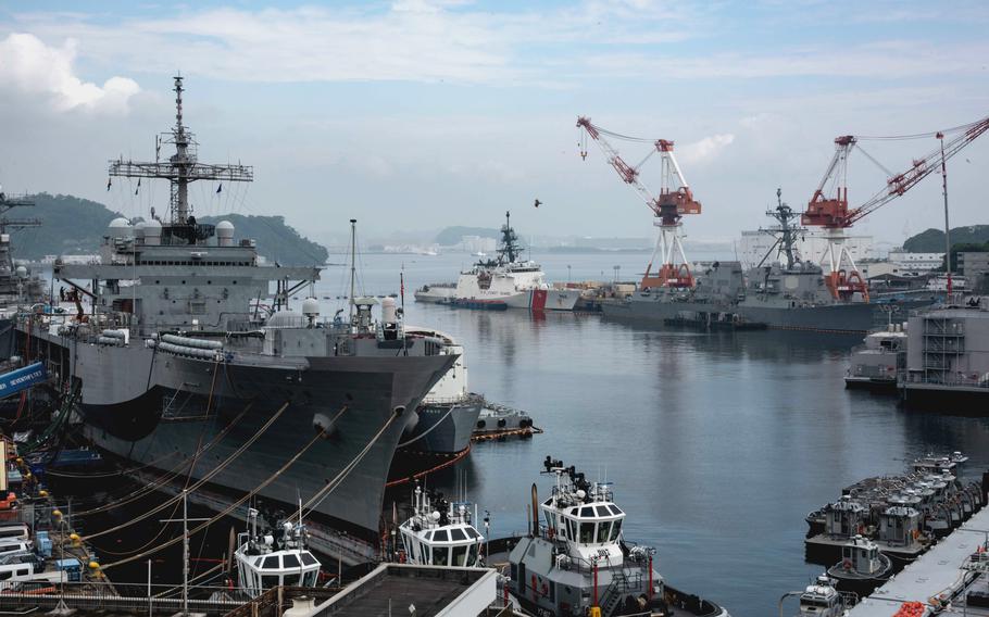 U.S. Navy officials confirmed two toxins were detected in an "unusual foam" at a wastewater treatment plant at Yokosuka Naval Base, Japan, on May 4, 2022. 