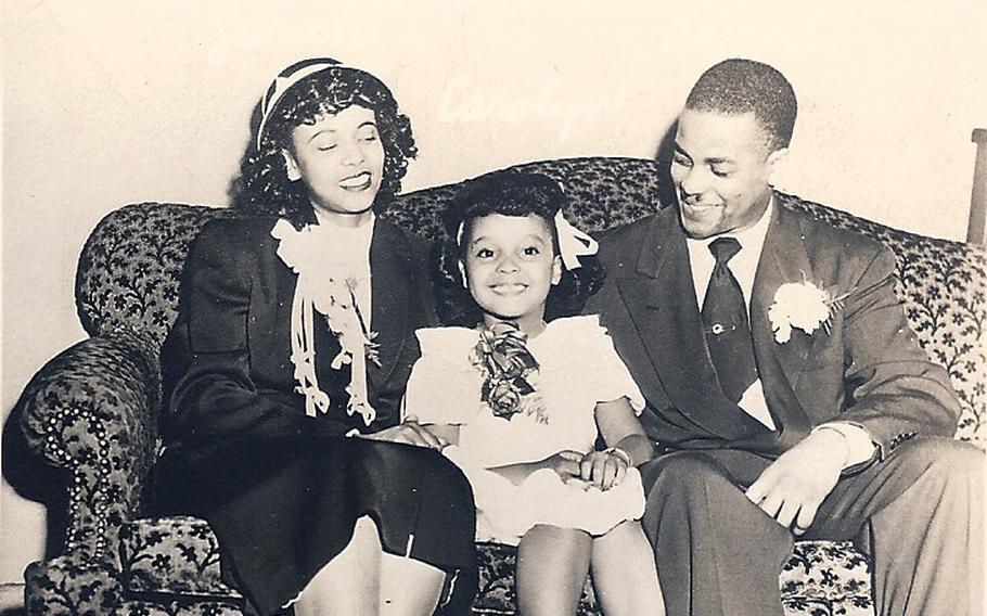 Sarah Leftridge, with daughter Carolyn and second husband Alfred A. Duckett, who unsuccessfully fought to get her military benefits.
