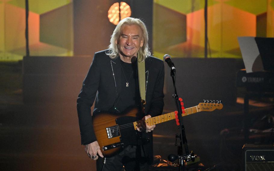 Joe Walsh performs during the 52nd Songwriters Hall of Fame Induction and Awards Gala in New York on June 15, 2023. 
