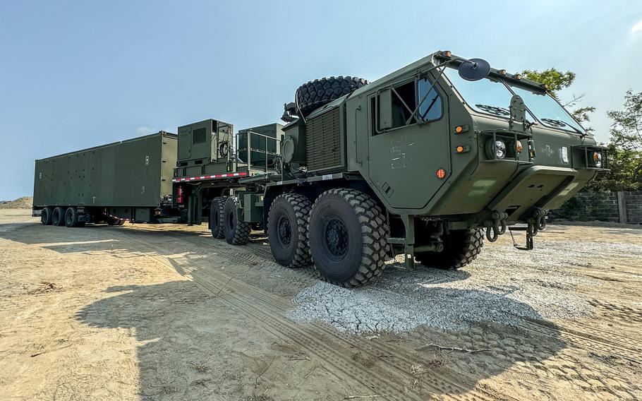 The Typhoon launcher, designed to fire SM-6 and Tomahawk missiles, was deployed to the Philippines from Joint Base Lewis-McChord, Wash., by the 1st Multi-Domain Task Force.