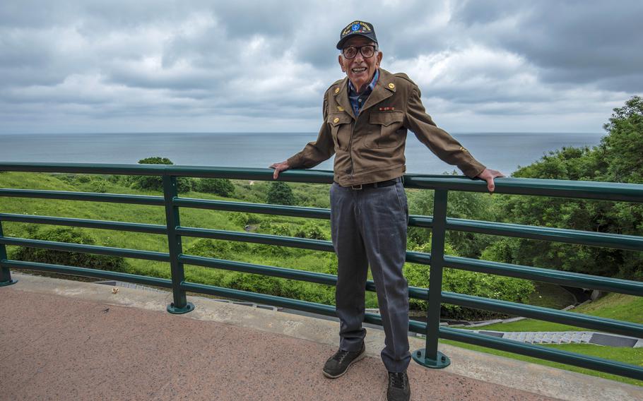 William “Willie” Kellerman in Normandy, France, in 2018. 