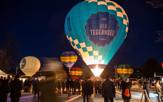 The Tegernsee Valley Hot Air Ballooning Festival takes place Jan. 28-Feb. 4 about an hour’s drive northeast of Garmisch-Partenkirchen. 