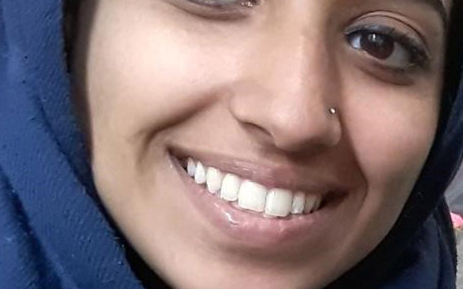 This undated photo provided by attorney Hassan Shibly shows Hoda Muthana, who was born in New Jersey in 1994 and grew up in Alabama. On Monday, Jan. 11, 2022, the U.S. Supreme Court has refused to hear the appeal of Muthana, who left home in Alabama to join the Islamic State terror group, but then decided she wanted to return to the United States.