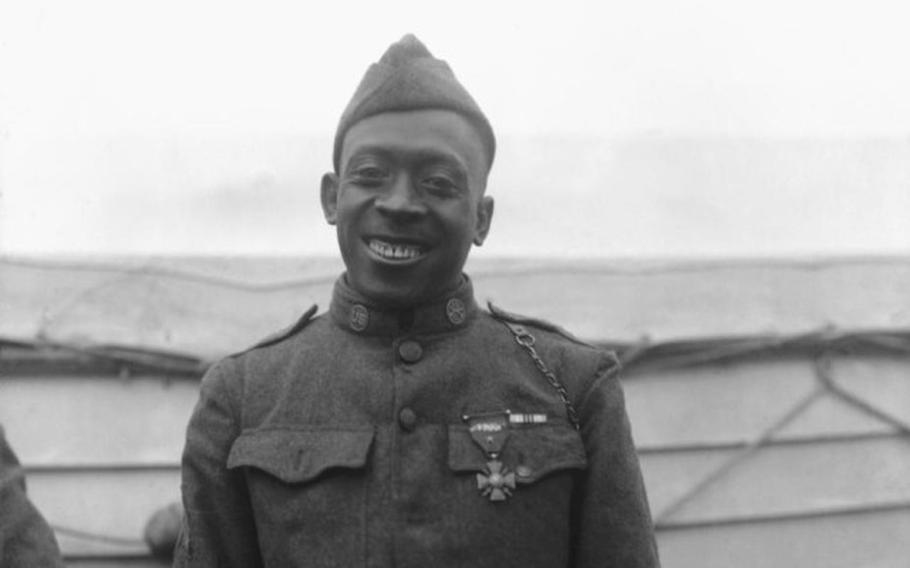 Sgt. William Henry Johnson fought in World War I with the 369th Infantry Regiment, an all-Black New York National Guard unit known as the Harlem Hellfighters. He was awarded the Medal of Honor in 2015 for his actions in combat in France on May 14, 1918.