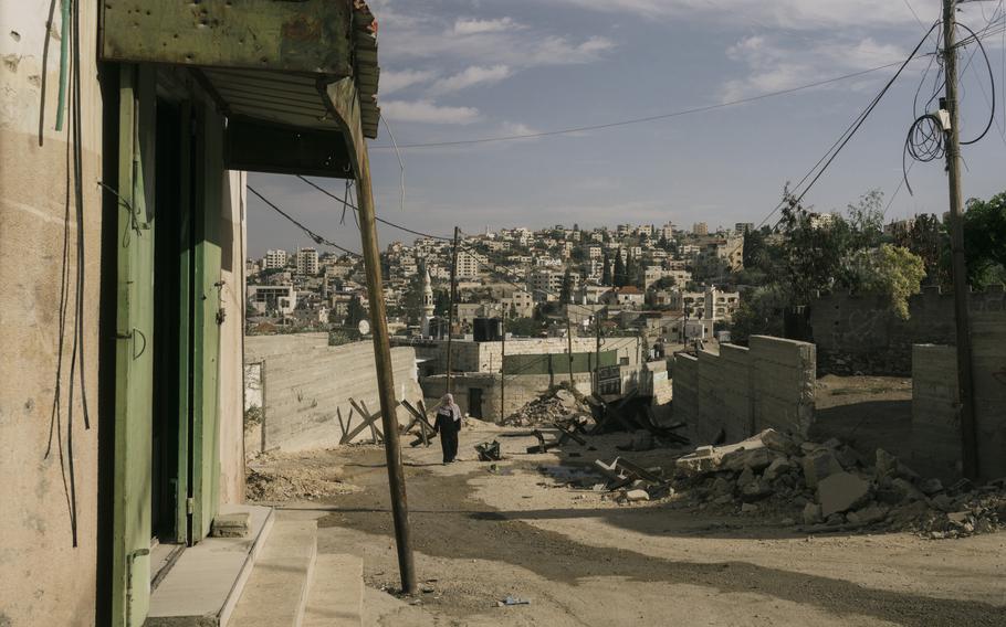 The Jenin refugee camp in the West Bank on Friday, Nov. 10, 2023. An Israeli army raid last week destroyed roads and houses and killed 14 Palestinians.