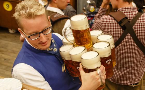 Beers aplenty will be served and hoisted in celebration on Theresienwiese in Munich as Oktoberfest begins this weekend.