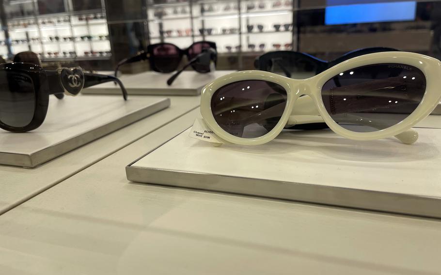 This pair of Chanel sunglasses can be yours at Engelhorn for about $700. The upscale fashion retailer in Mannheim, Germany, carries international luxury brands in clothing, shoes and accessories.