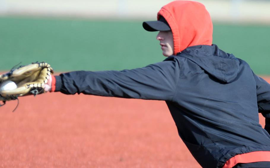 Junior Brandon Borrelli will see time on the mound and in the infield for Humphreys' baseball team.